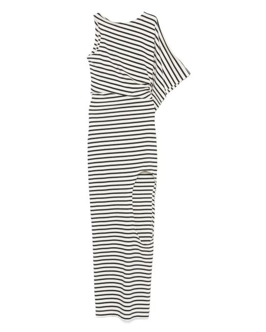 A.W.A.K.E. MODE Jersey Midi Dress White