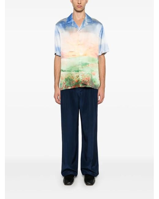 Jonathan Simkhai Blue Clyde Trousers for men