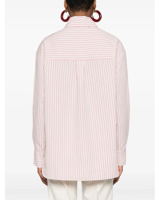 Camicia A Righe di Manuel Ritz in Pink
