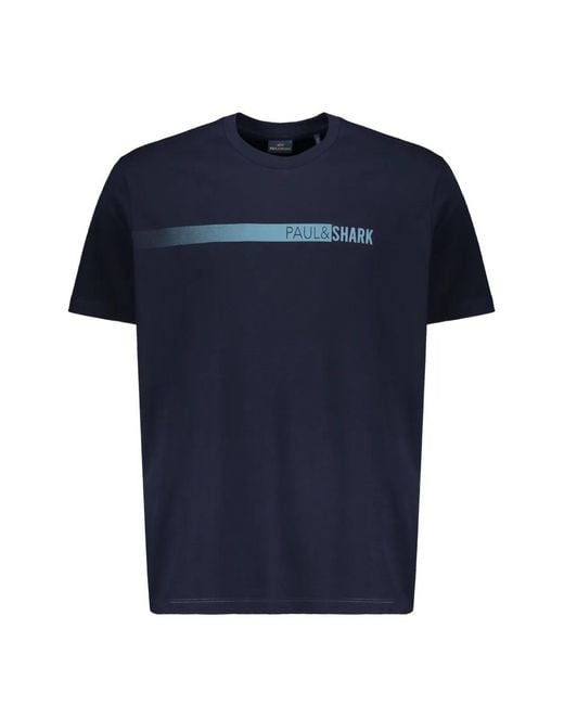 Paul & Shark Blue Print T-Shirt for men