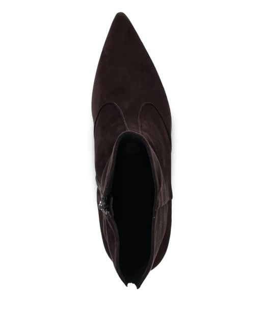 Furla Black Pointed-Toe Zipped Boots
