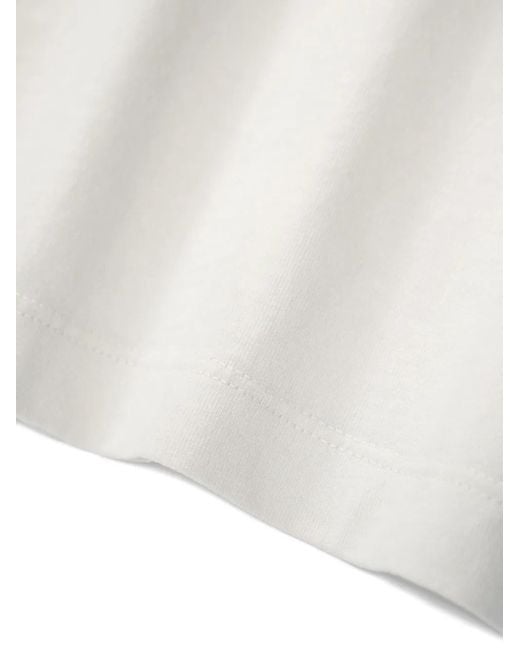 Lady White Co. White Crew-neck Cotton T-shirt for men