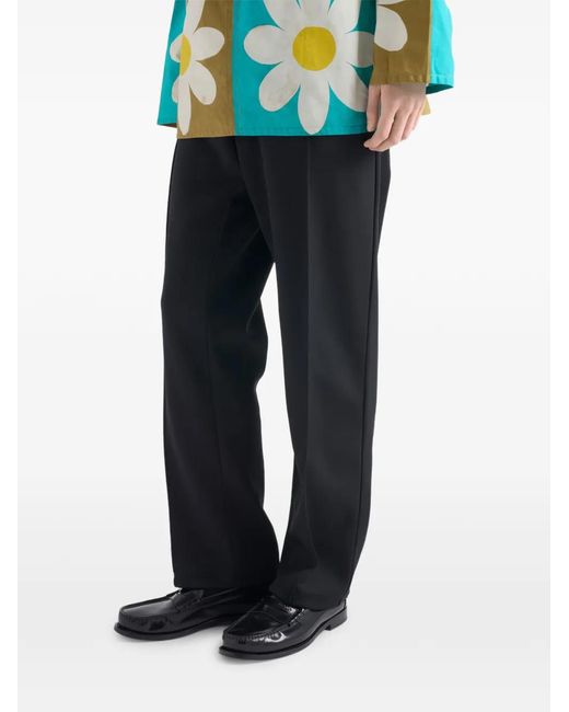 Prada Elastische Broek Met Logo in het Black voor heren