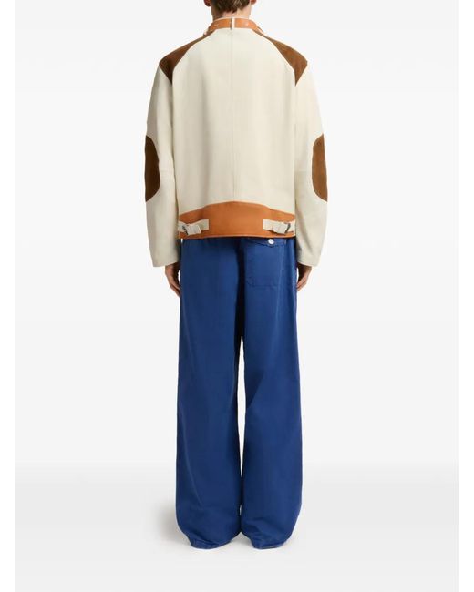 Marni Natural Veste Bomber À Épaules Contrastantes for men