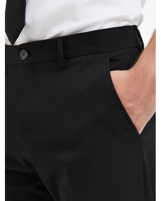 SELECTED Broek Met Knoopsluiting in het Black voor heren