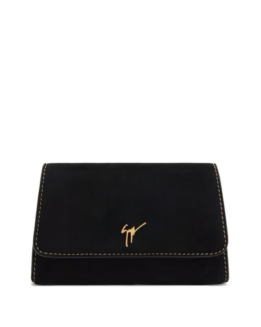 Giuseppe Zanotti Black Mini Cleopatra Clutch Bag