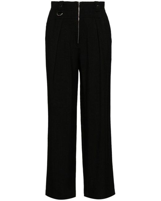 IRO Black Maltine High-waisted Trousers