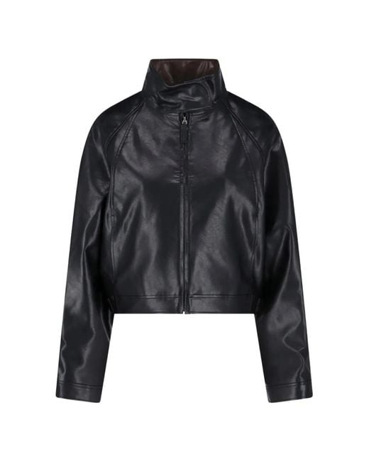 Low Classic Black Cropped High-Neck Jacket
