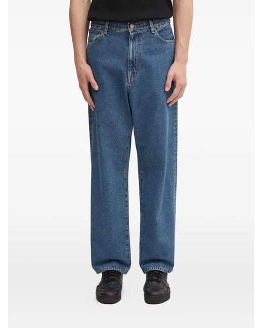 Wacko Maria Blue Five-Pocket Jeans for men