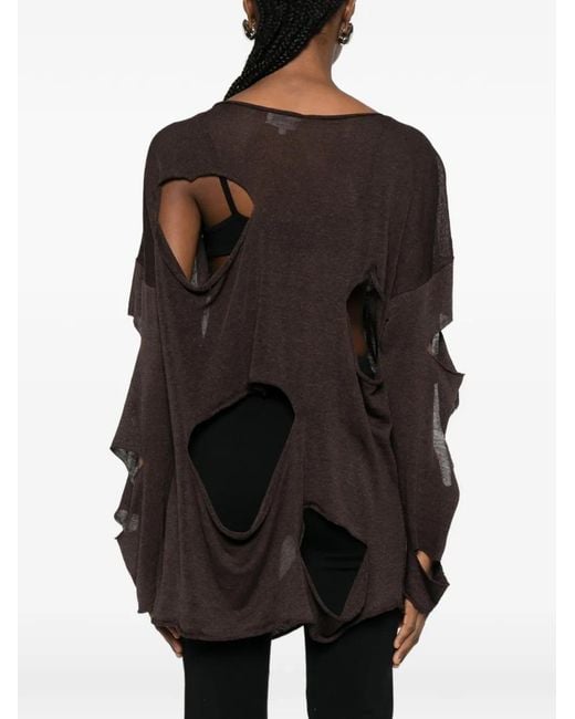 P.A.R.O.S.H. Black Babygirl Cut-Out Sweater