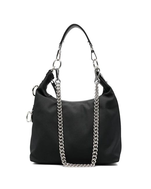 R13 Black Sac Porté Épaule À Détails De Clous Et Chaîne