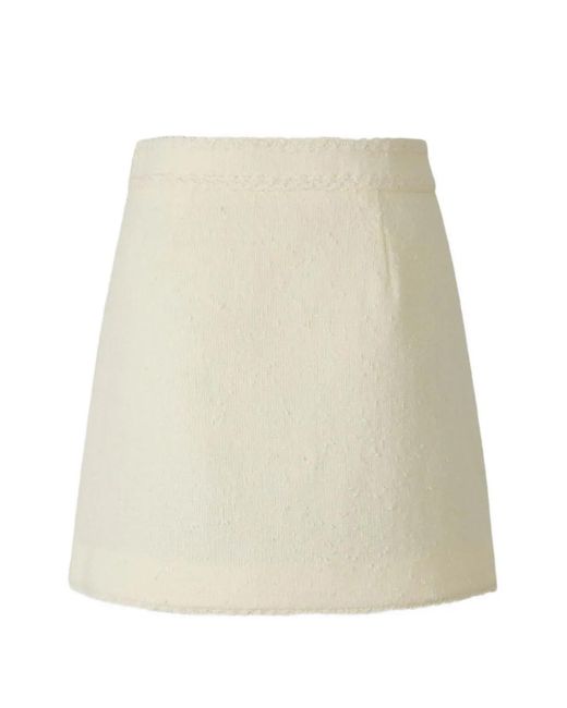 Jonathan Simkhai Natural Jupe En Tweed