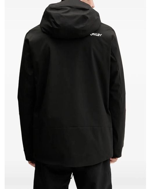 Oakley Black Hooded Ski Jacket for men