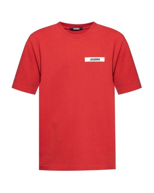 Jacquemus Gros Grain' T-Shirt in Red für Herren