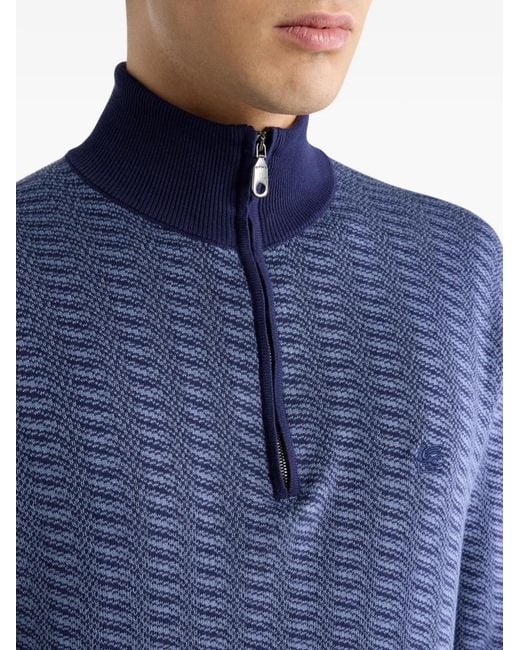 Pull À Broderies Etro pour homme en coloris Blue