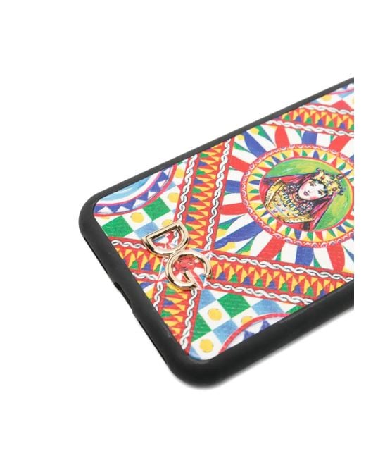 Dolce & Gabbana White Dg-Logo Patterned Phone Case