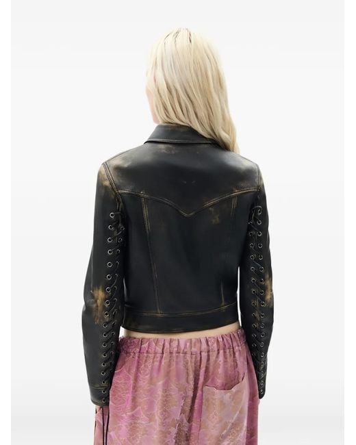 Ann Demeulemeester Black Guda Laced Jacket