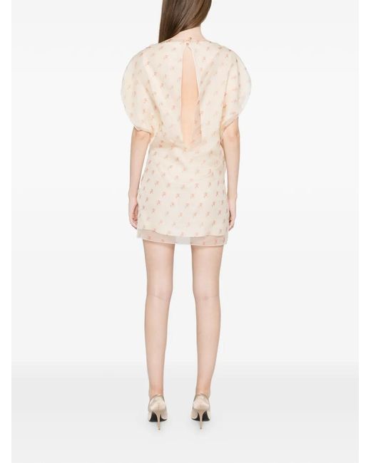 Khaite White Erin Mini Dress