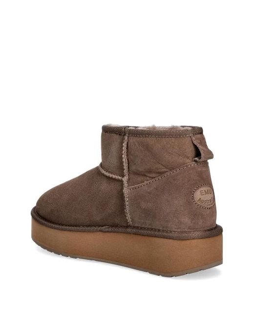 EMU Brown Stinger Micro Flatform 2.0 Boots
