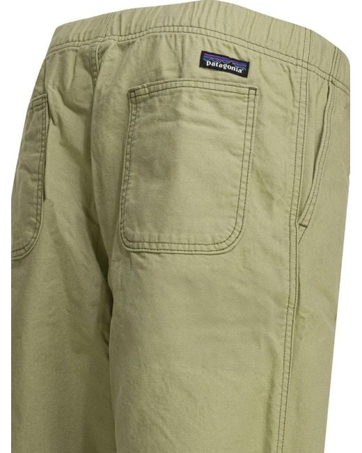 Patagonia Green Five Pockets Cotton Trousers for men