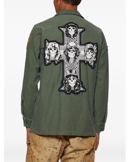 メンズ MadeWorn Guns N Roses シャツ Green