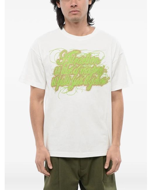 DIESEL Green Logo-Print Jersey T-Shirt