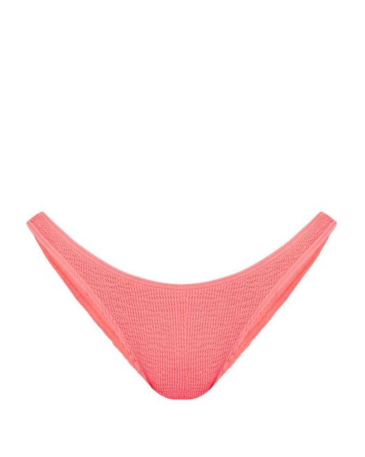 Bondeye Pink Bound Seersucker-Bikinihöschen