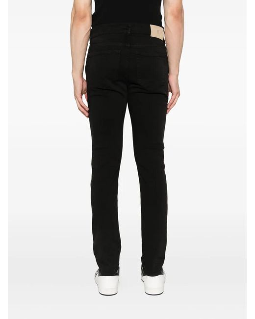PT Torino Black Five-Pocket Jeans for men