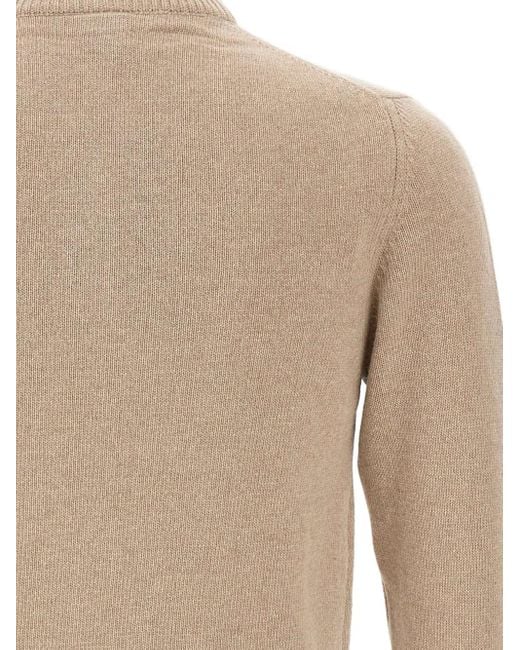 メンズ Colmar ハーフジップ リブセーター Natural
