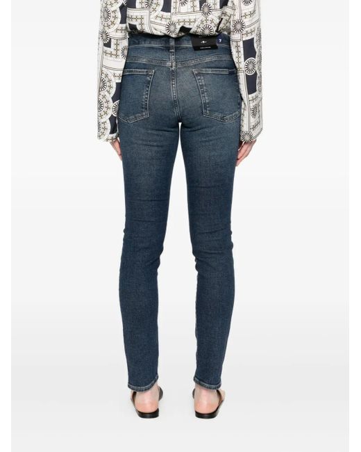 Vaqueros con cinco bolsillos 7 For All Mankind de color Blue