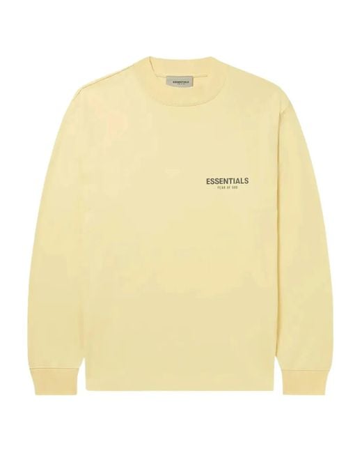 Fear Of God Yellow Logo Sweatshirt for men