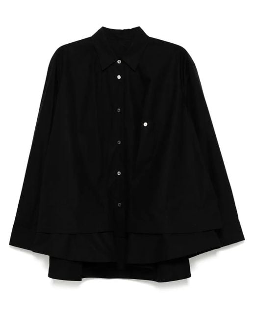 JNBY Black Drawstring Shirt