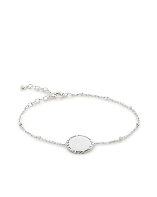 Monica Vinader White Deia Bead-Embellished Bracelet