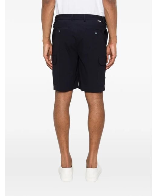 DISTRETTO 12 Blue Active Drawstring Bermuda Shorts for men