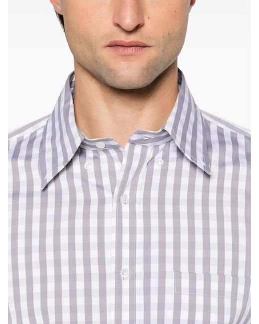 Camisa a cuadros Thom Browne de hombre de color White