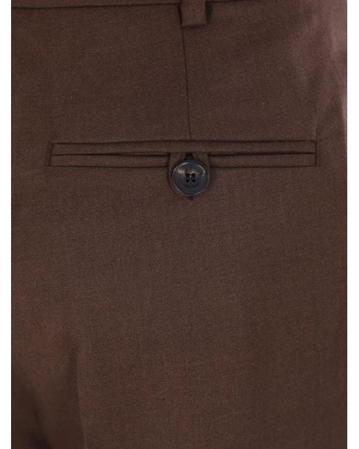 Loro Piana Brown Wool Trousers
