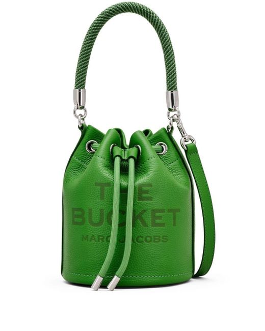 Borsa The Leather Bucket di Marc Jacobs in Green