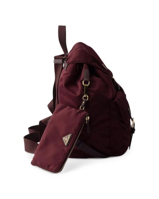 Prada Red Medium Re-Nylon Backpack