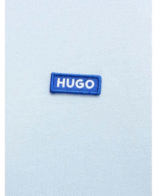 HUGO Sweatshirt mit Logo-Patch in Blue für Herren