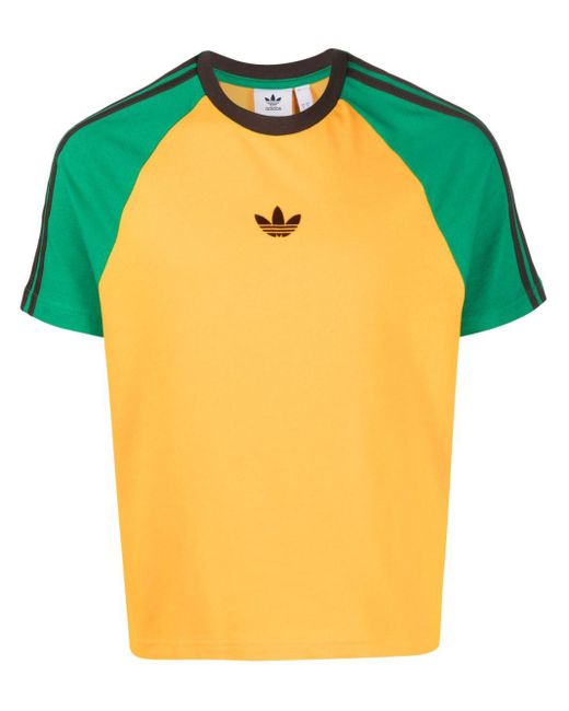 Adidas Yellow X Wales Bonner T-Shirt aus Bio-Baumwolle