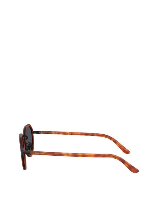 Giorgio Armani Brown Geometric-Frame Sunglasses for men