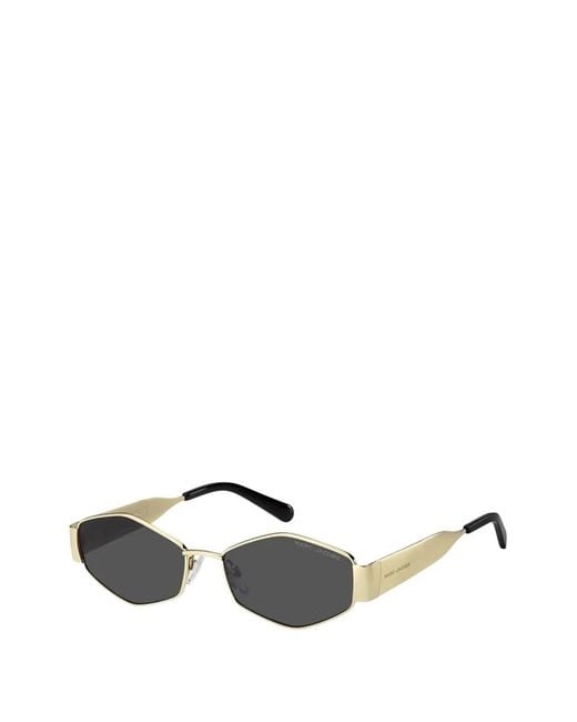 Marc Jacobs Gray Geometric-Frame Sunglasses