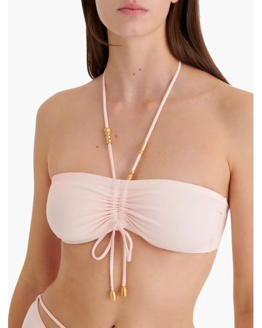 Eres Pink Melia Bandeau Bikini Top