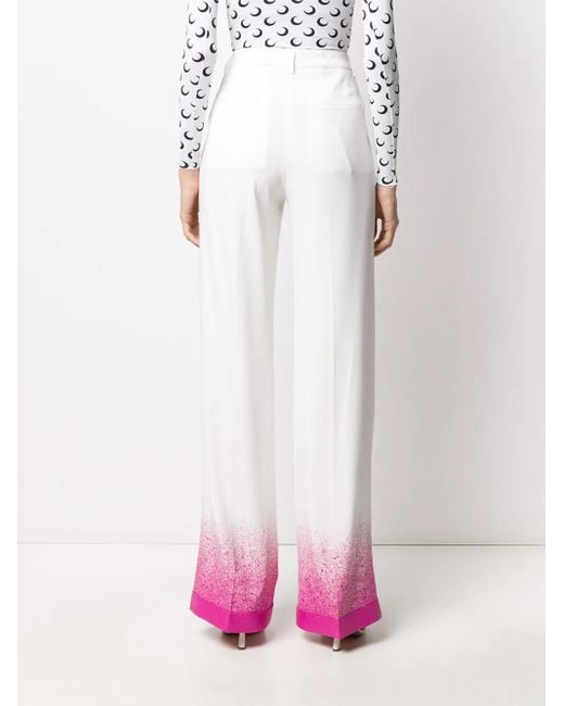 Off-White c/o Virgil Abloh White Splatter-Effect Palazzo Pants
