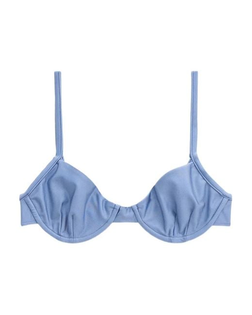 Filippa K Blue Underwire Bikini Top