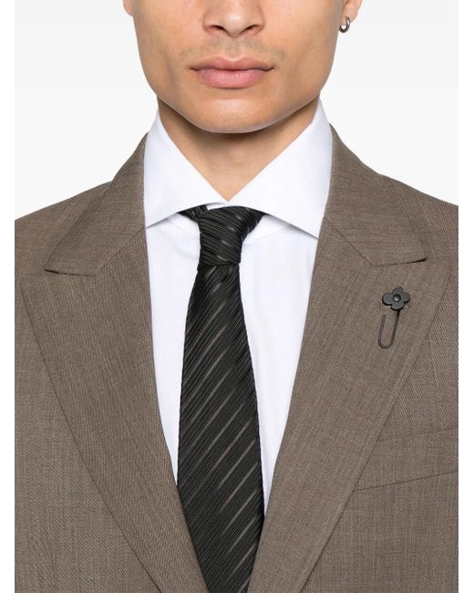 Lardini Gray Single-Breasted Suit for men