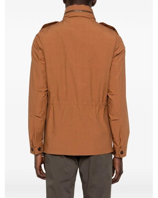 Moorer Brown Denver Flap-Pocket Jacket for men