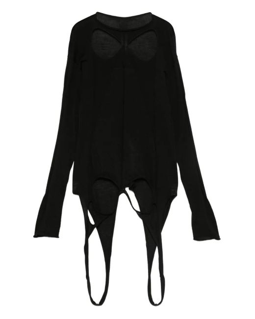 Jersey de manga larga Rick Owens de color Black