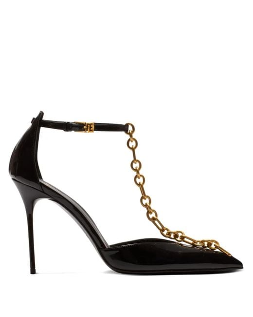 Balmain レザーパンプス Black