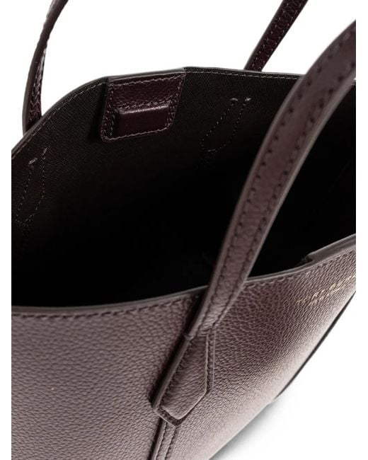Tory Burch Brown Grained Leather Tote Bag